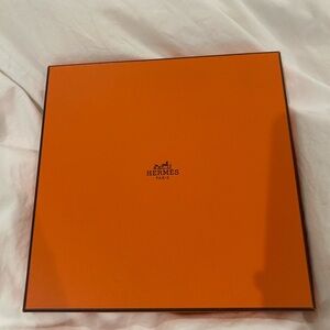 Hermes Orange Scarf Box